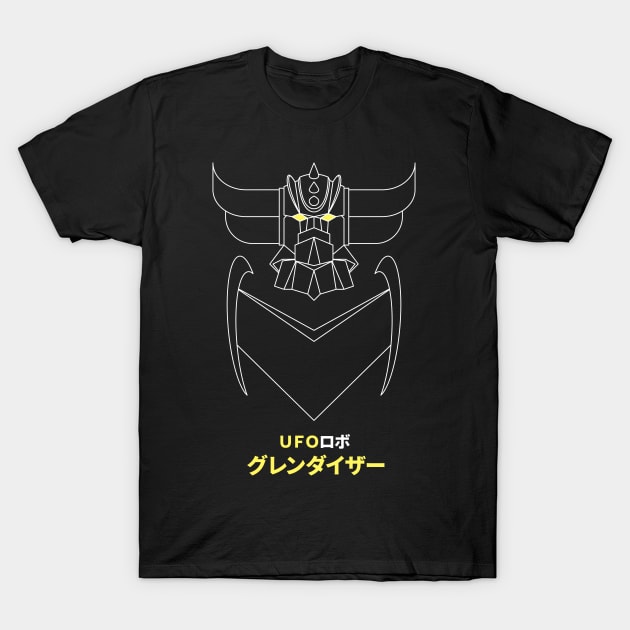 Grendizer (white outline) T-Shirt by IlPizza